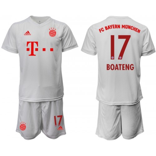 FC Bayern München Fodboldtrøjer Jerome Boateng 17 Børn Udebanesæt 2020/21 Kort ærmer FC Bayern München Fodboldtrøjer Jerome Boateng 17 Børn Udebanesæt 2020/21 Kort ærmer